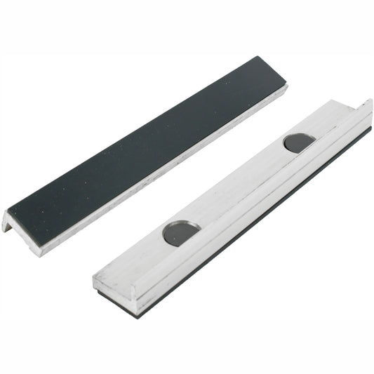 VICE JAWS MAGNETIC ALUM. 200MM X 32MM 2PC RUBBER FACE