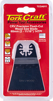 QUICK CHANGE FLUSH CUT WOOD SAW BLADE 68MM(2-11/16')14TPI CRV