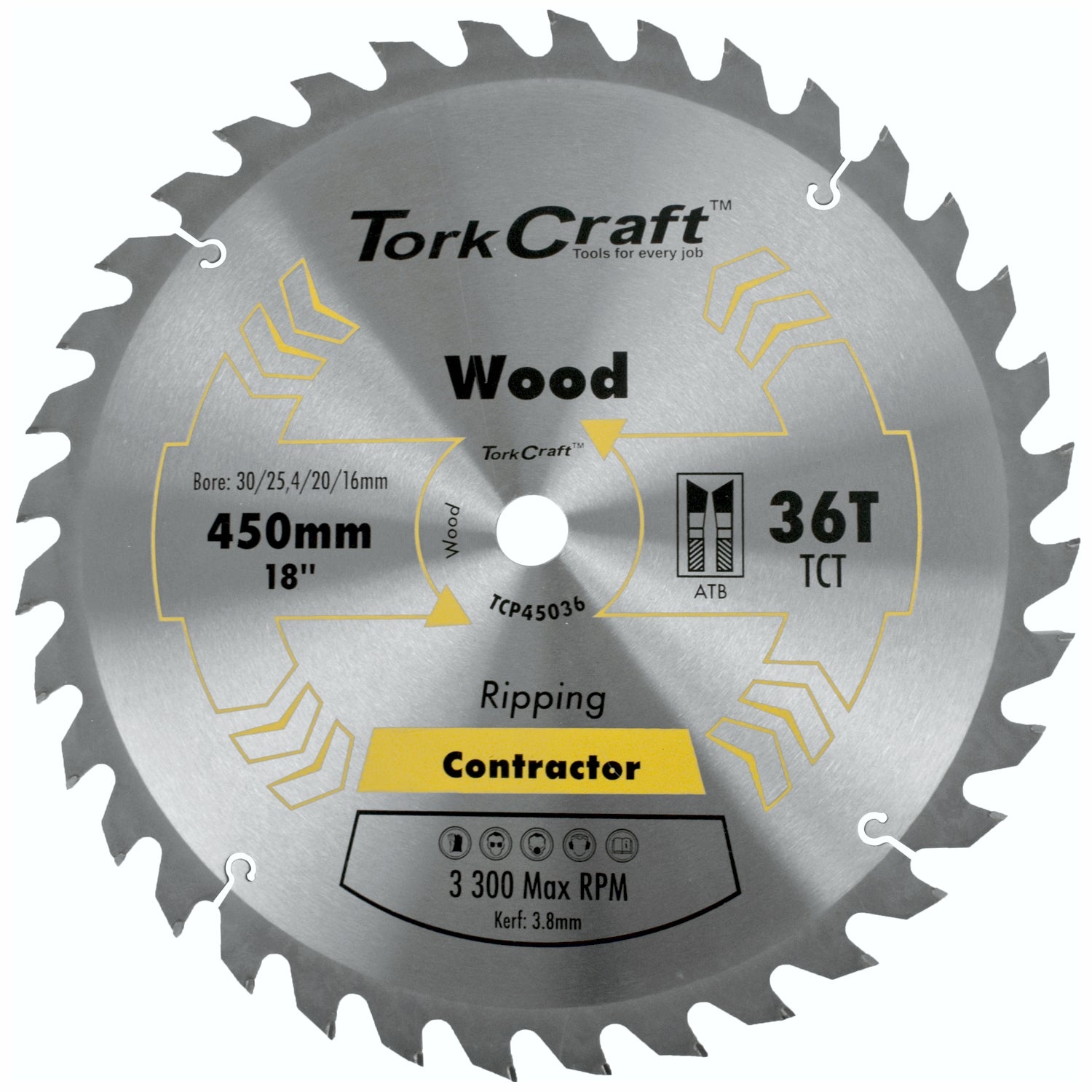 BLADE CONTRACTOR 450 X 36T 30/1 CIRCULAR SAW TCT