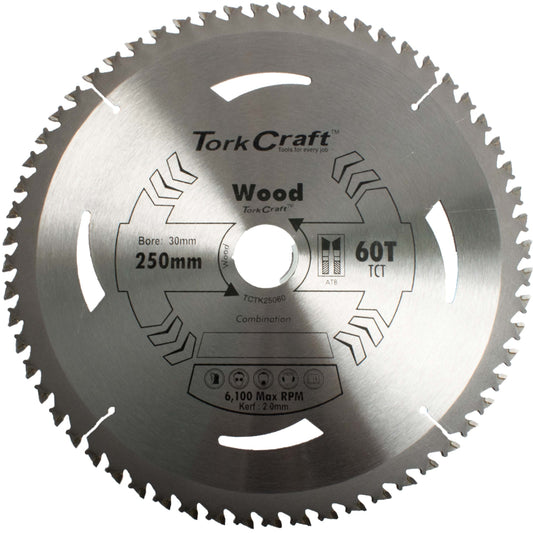 SAW BLADE THIN KERF 250 X 60T 30-16 TCT