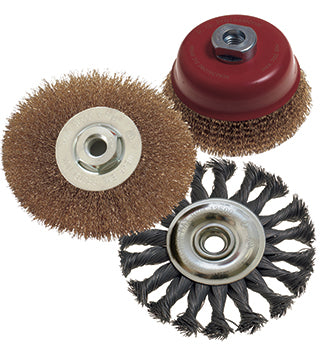 WIRE BRUSH SET 3PCE 100MM TWIST KNOT WHEEL