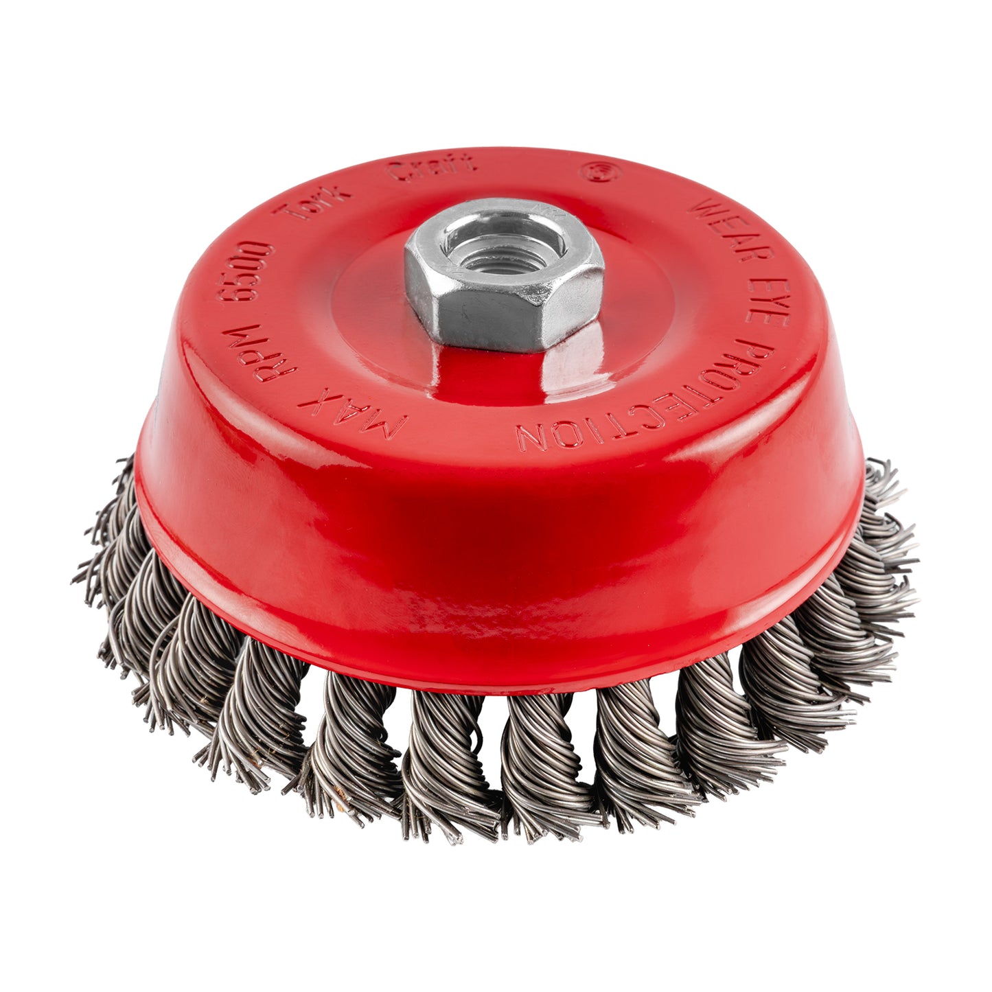 WIRE CUP BRUSH TWISTED 125MMXM14 WITH 0.80MM WIRE BULK