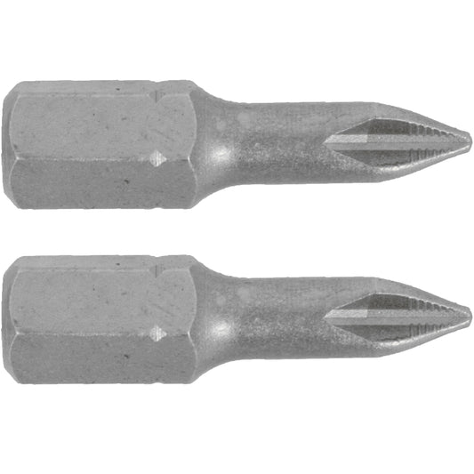 POZI.1 X 25MM INS.BIT 2/CARD