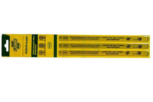 Lasher LasherPro 18, 24, 32T Mixed Pack Hacksaw Blades