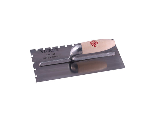 Vicker Square Notch Serrated Trowel 19mm