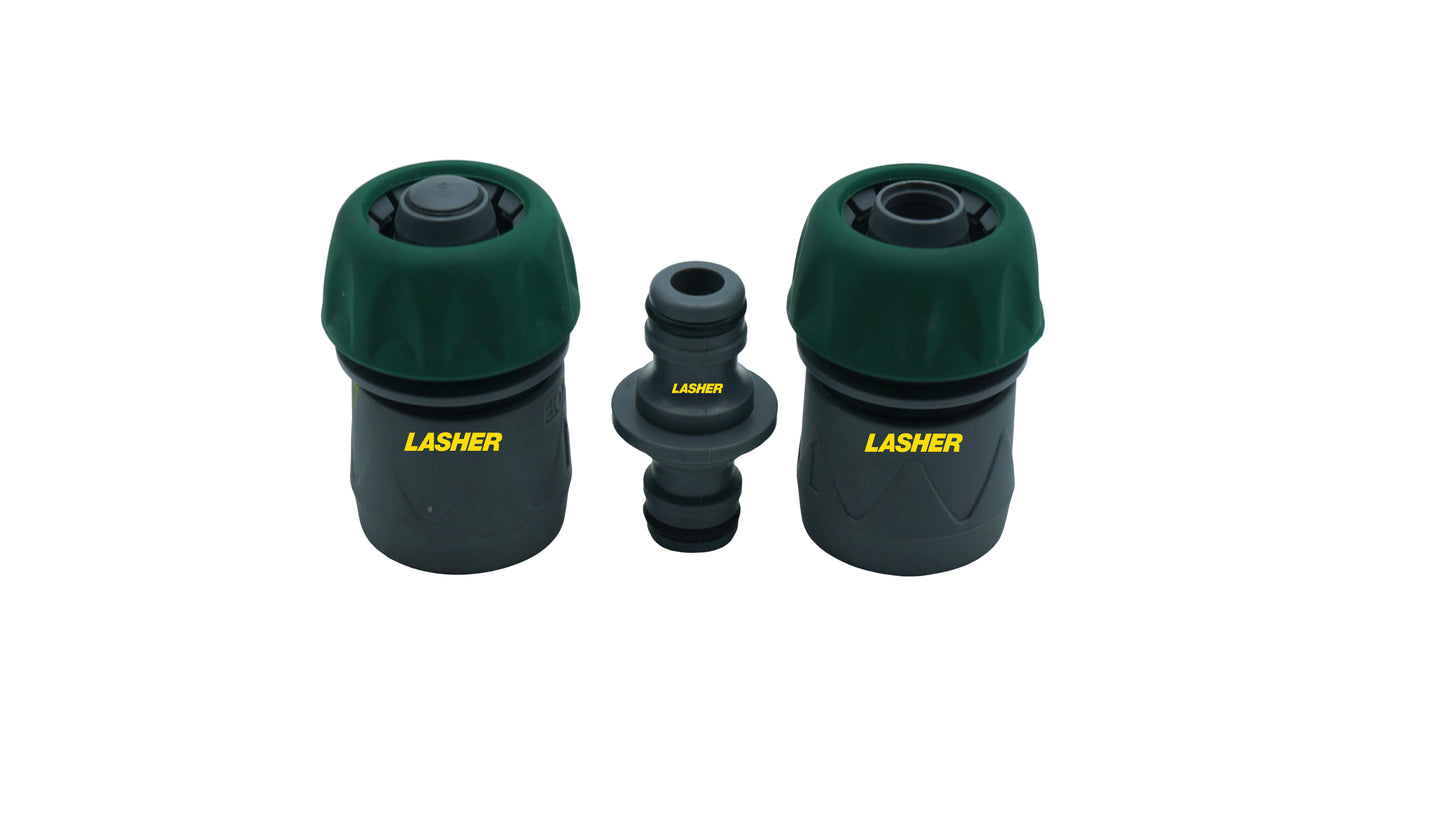 Lasher Hose Connector Set 3 Piece 19mm