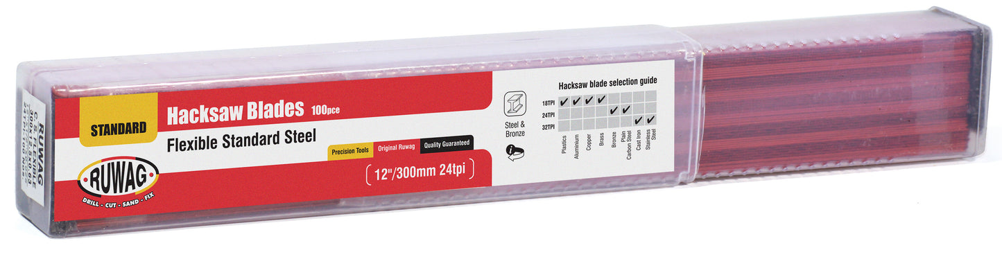 32TPI hacksaw blade std 100pce /pk